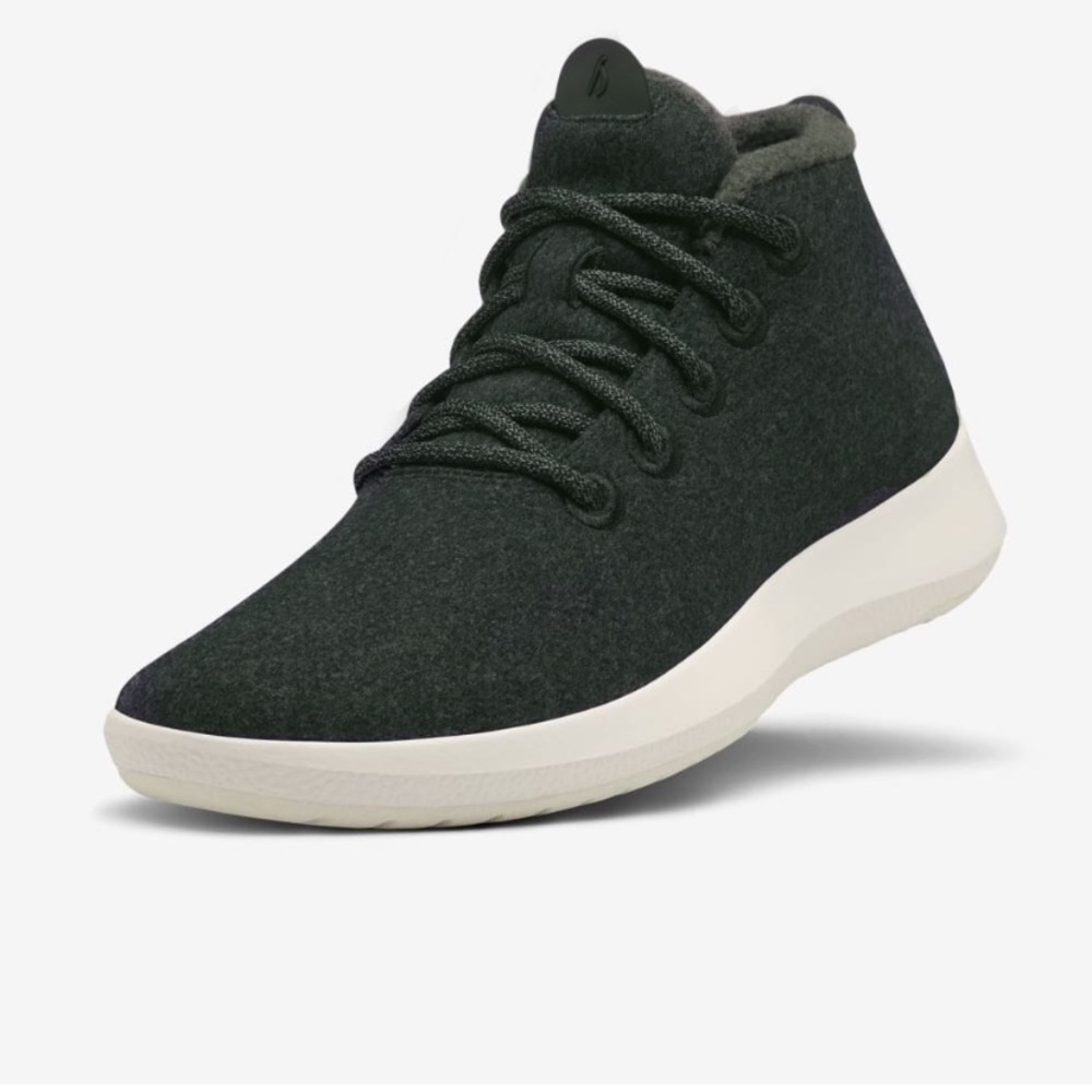 AllBirds Runner Up High Top shoes Mizzles wool green women’s size 8